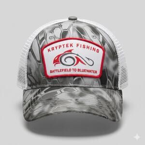Kryptek Unisex OS‎ Fishermancore Outdoors Gorpcore Camo Snapback Trucker Hat